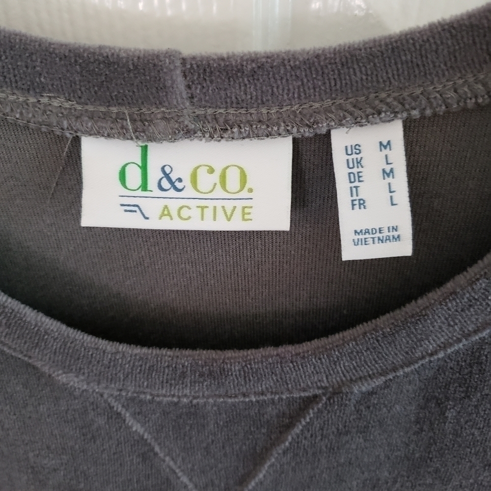 DENIM&CO TUNIC SZ M GRAY - Picture 8 of 9